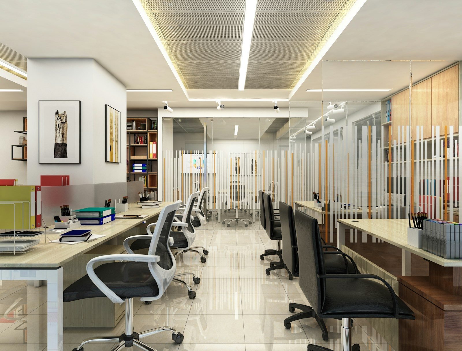 Corporate office interior design by HN Designs