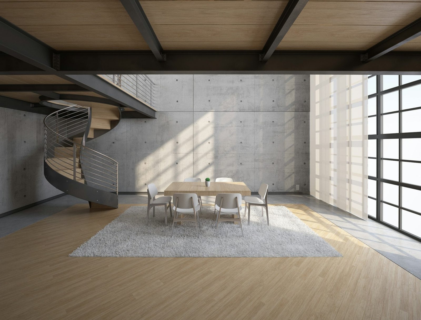 Modern minimalist interior